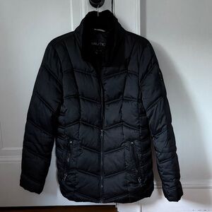 Nautica Quilted Black Jacket